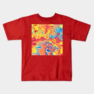 Liquid shapes Kids T-Shirt